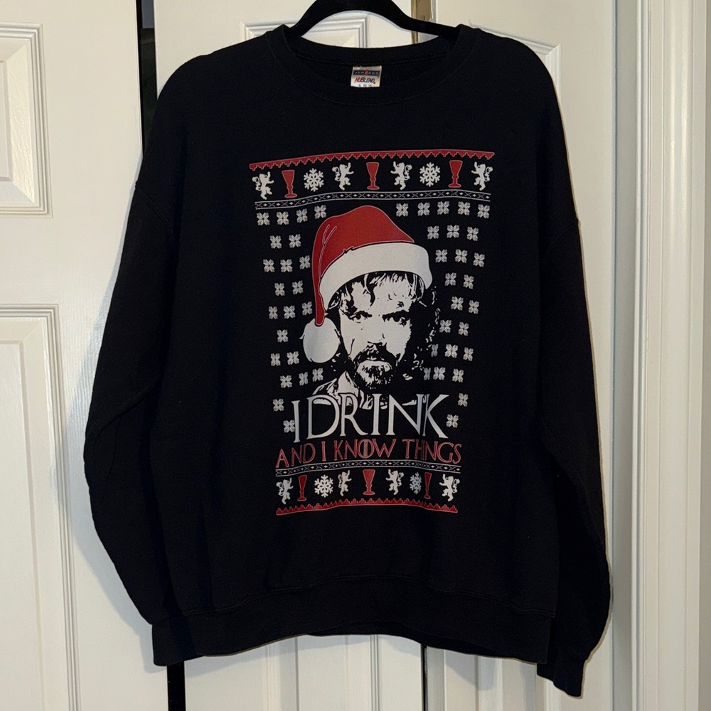 Game of Thrones Holiday Graphic Sweater - I Drink and I Know Things